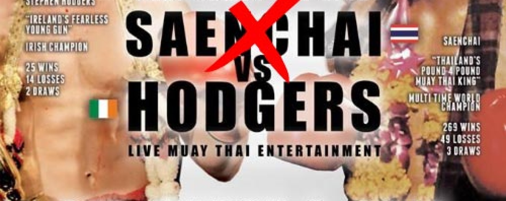 Video: Saenchai replaced by Komkit Chanawong in the fight against Stephen Hodgers!
